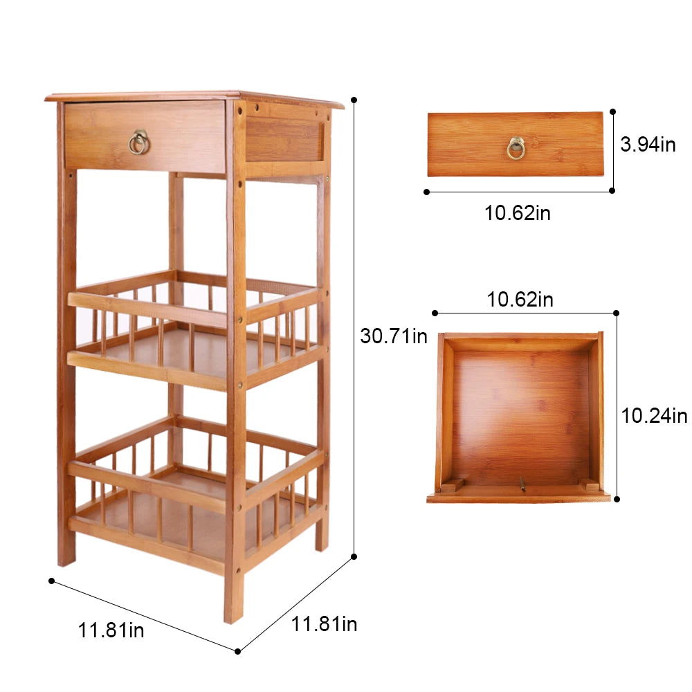Bamboo Bedside Table
