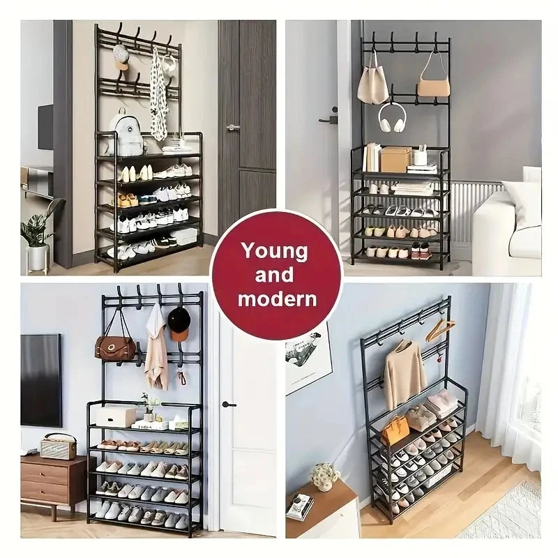 Clothes Hanger and Shoe Rack