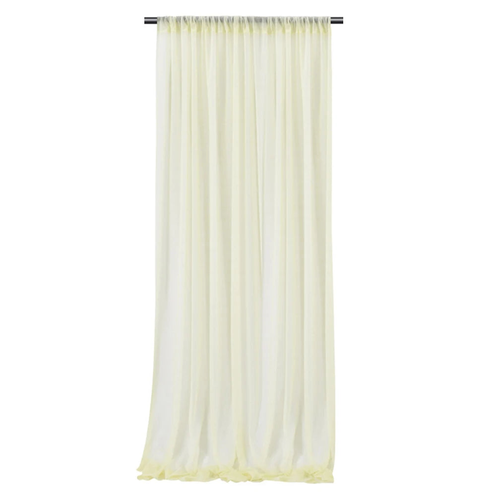 Backdrop Curtains Wrinkle-Free Sheer Chiffon