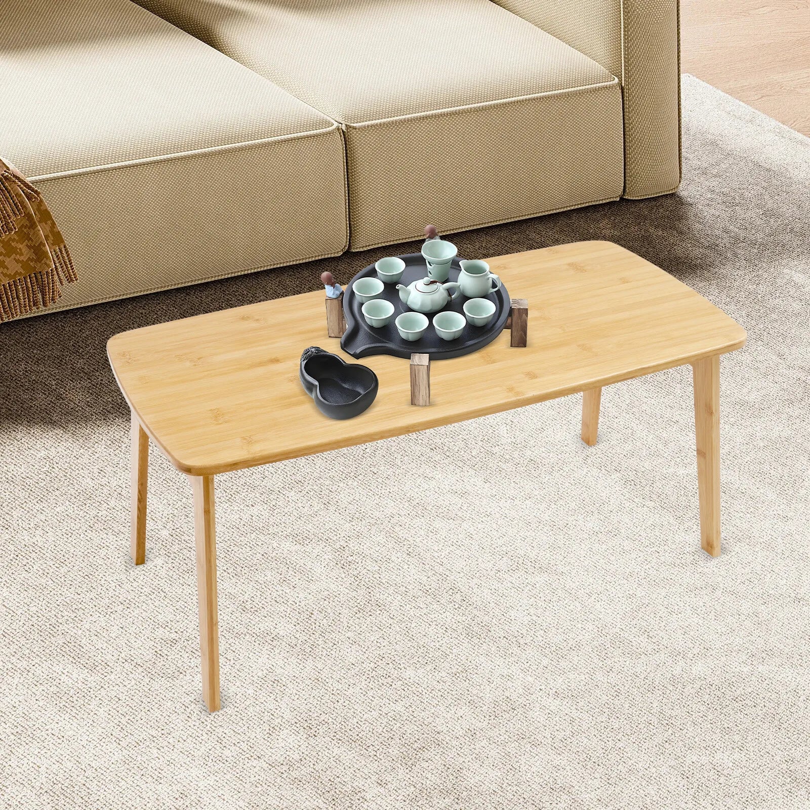 Bamboo Floor Table Japanese Style