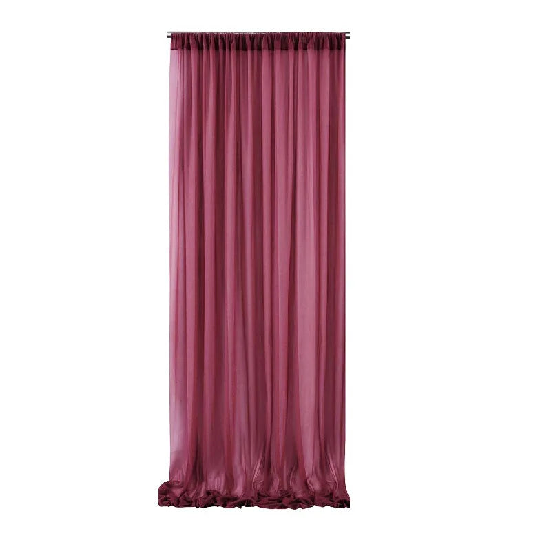 Backdrop Curtains Wrinkle-Free Sheer Chiffon