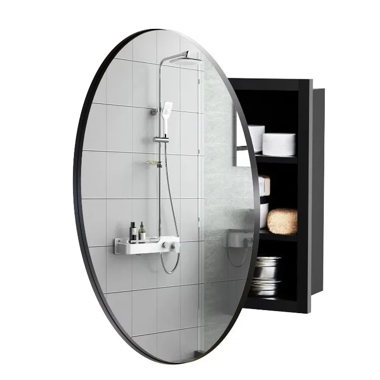 Round Bathroom Cabinet Mirror