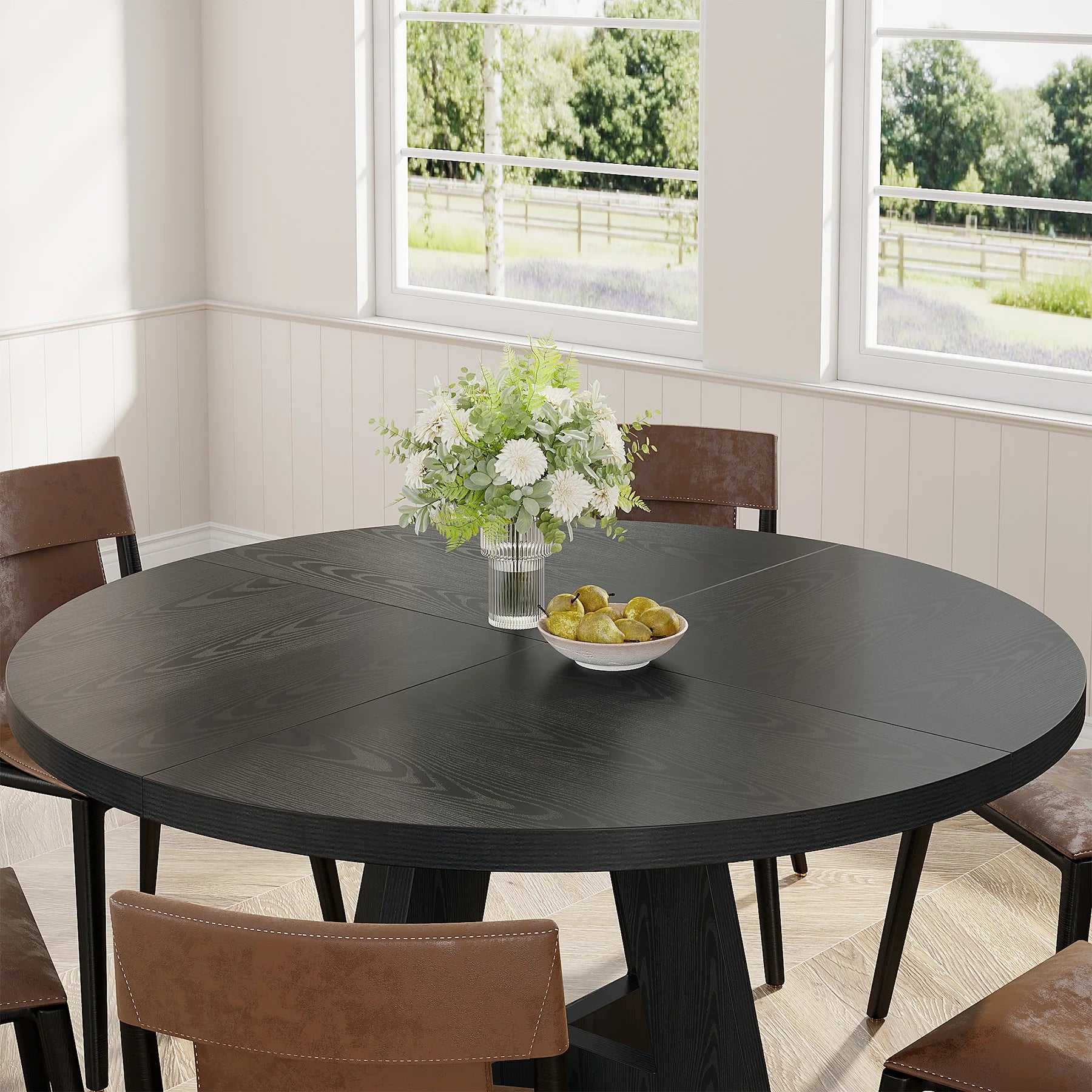Round Dining Table for 4