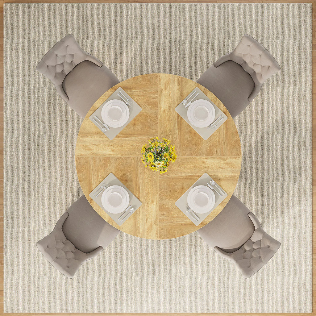 Round Dining Table for 4