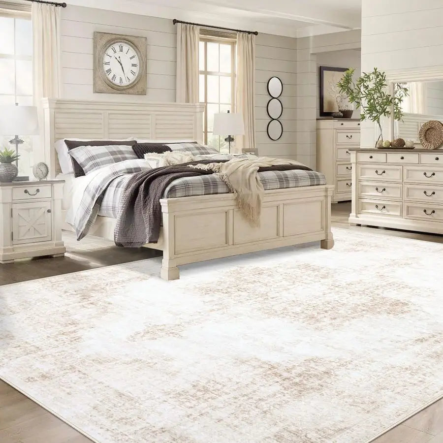 Vintage Large Washable Living Room Rug