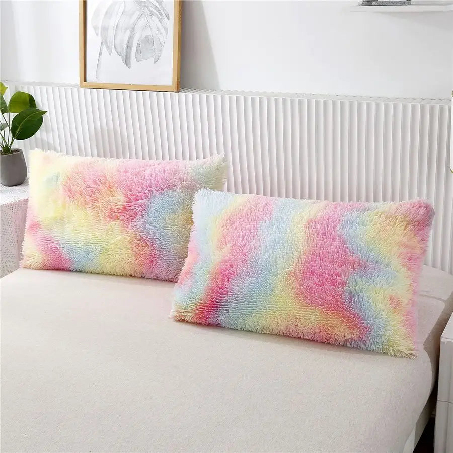 3Pcs Rainbow Bedding Set Ultra Soft