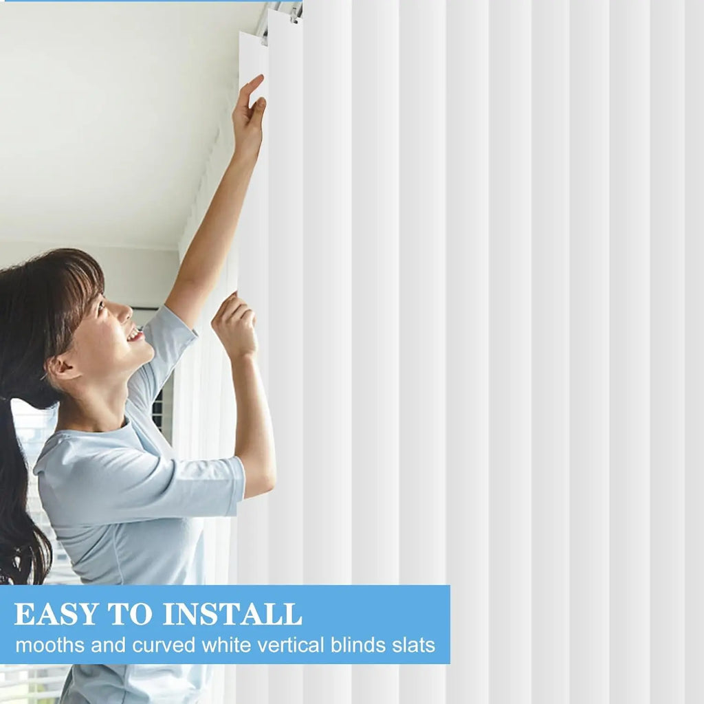 25Pcs 82.5" PVC Vertical Blinds Replacement Slats
