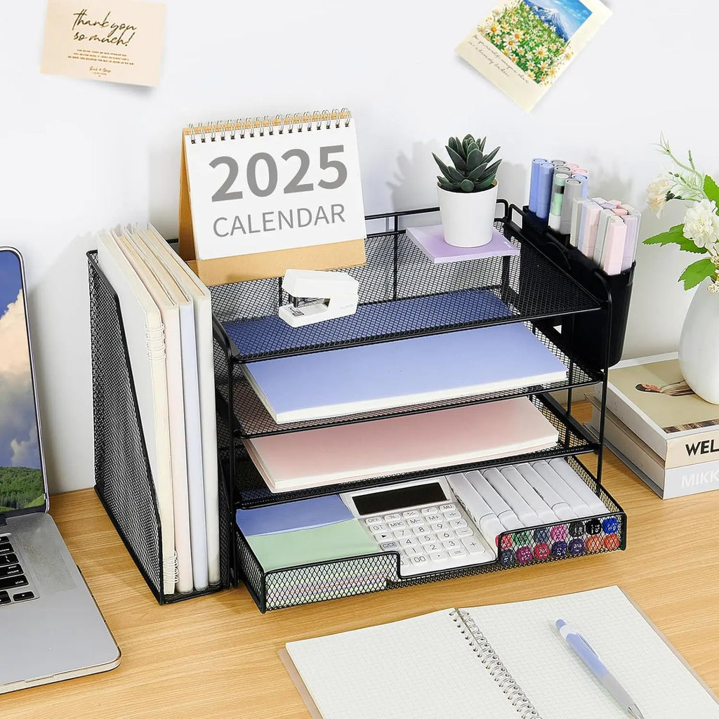 4-Tier Desktop File Organizer