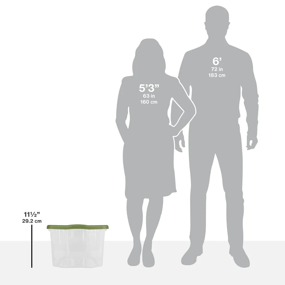 40 Quart EZ Carry Storage Bin