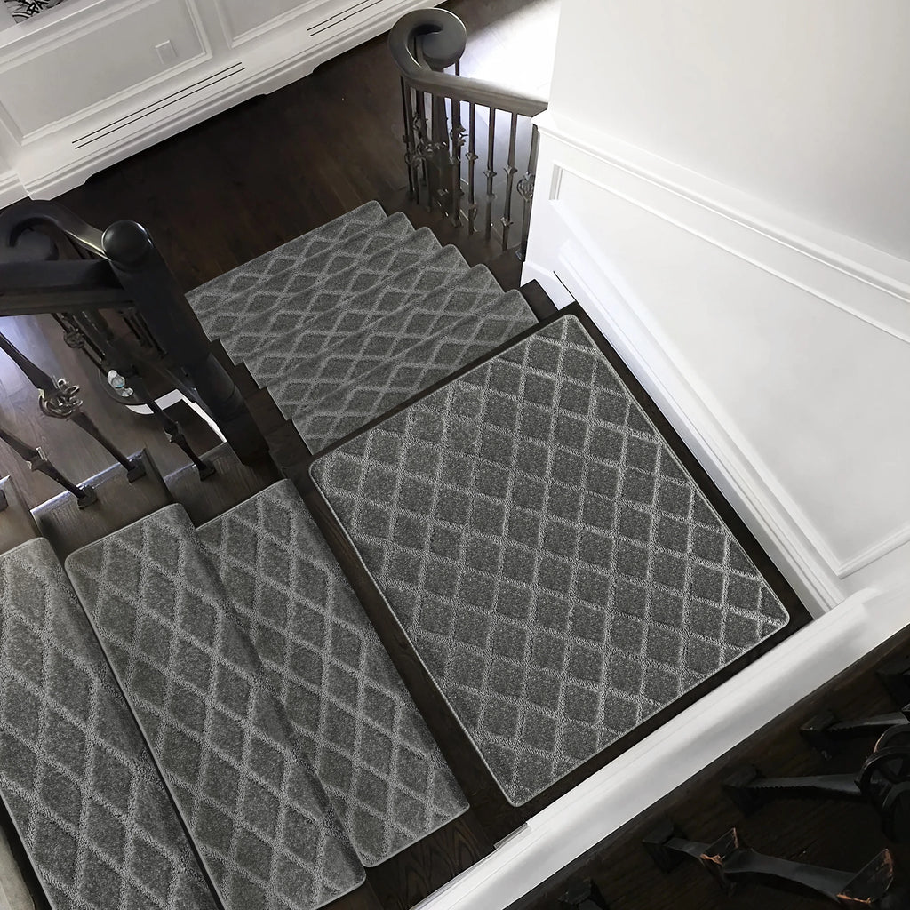 Carpet Stair Treads Set -Non-Slip