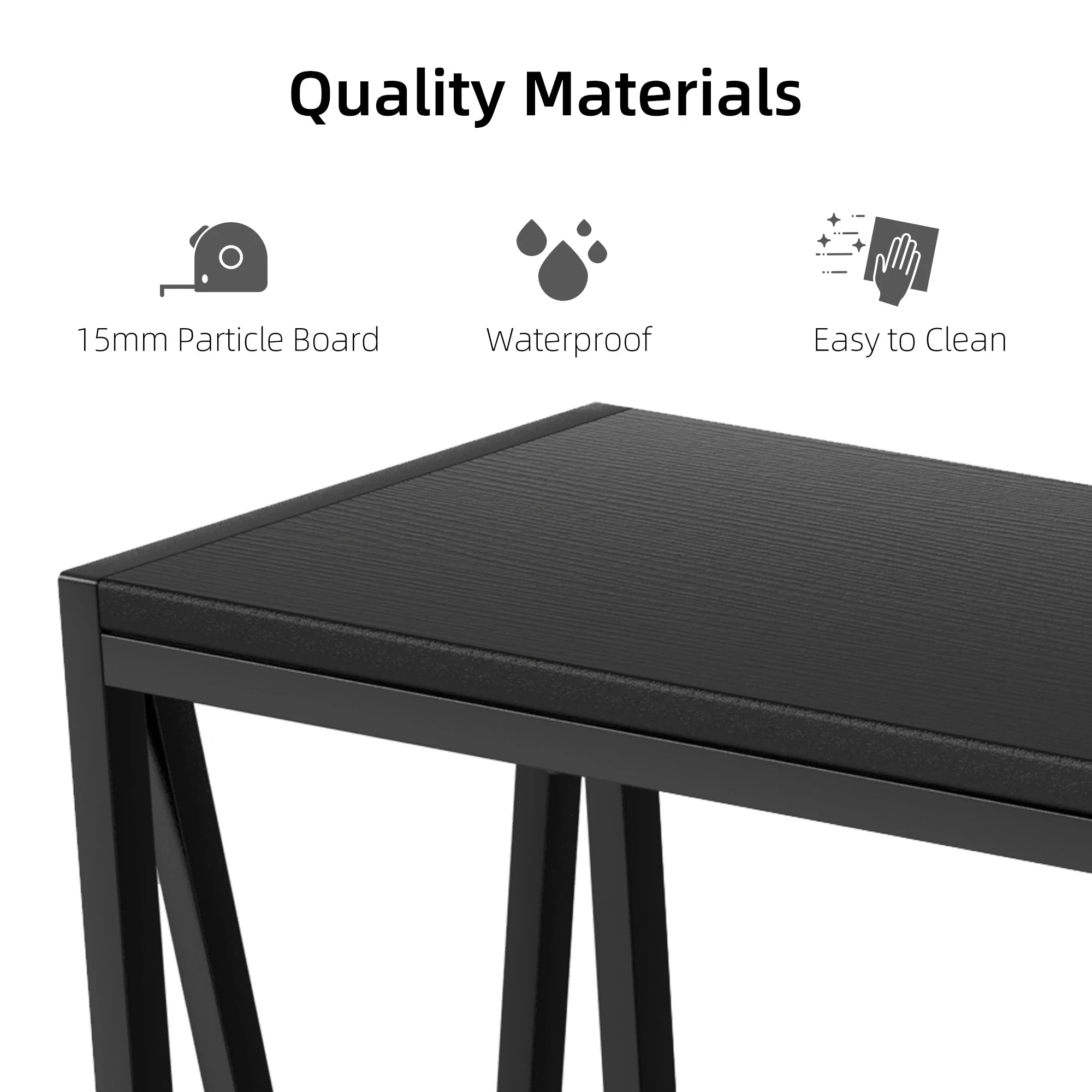 2 Tier Console Table with Storage Shelf