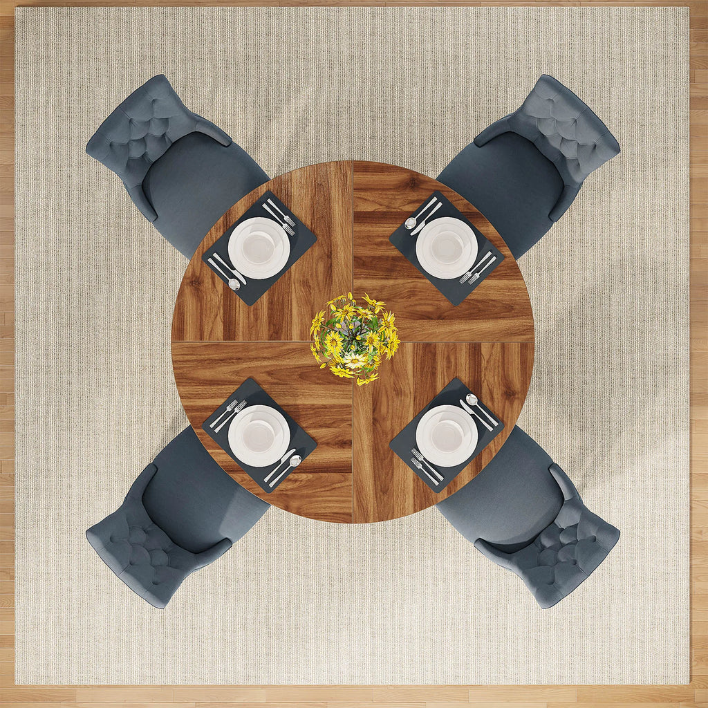 Round Dining Table for 4