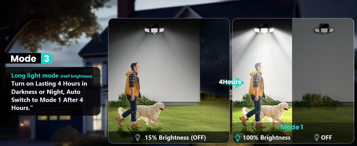 3 Pack Outdoor Solar Lights