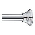 Chrome Adjustable Tension Straight Shower Curtain Rod