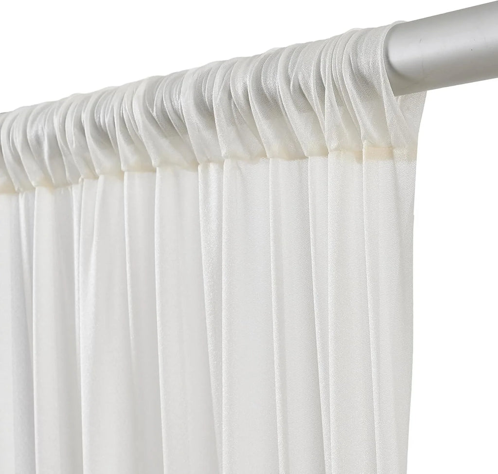 Backdrop Curtains Wrinkle-Free Sheer Chiffon