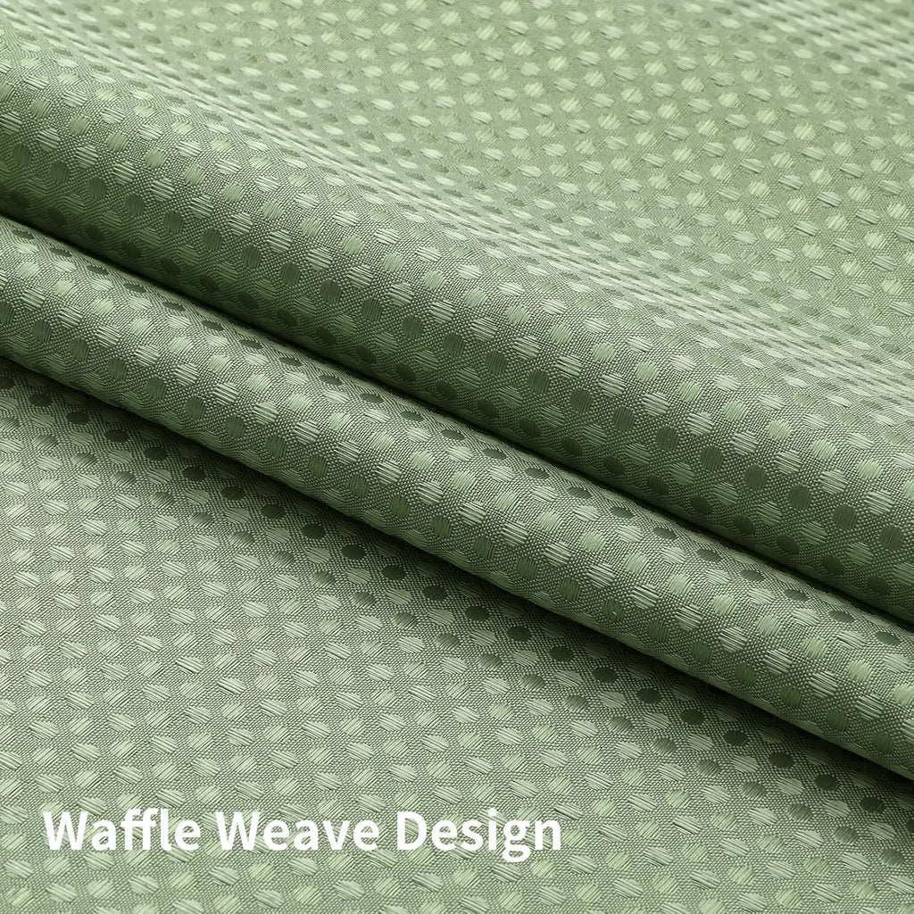 Sage Green Shower Curtain with Snap Liner