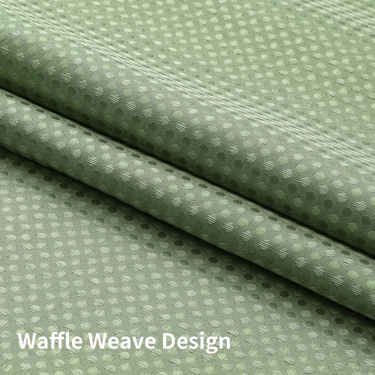 Sage Green Shower Curtain with Snap Liner