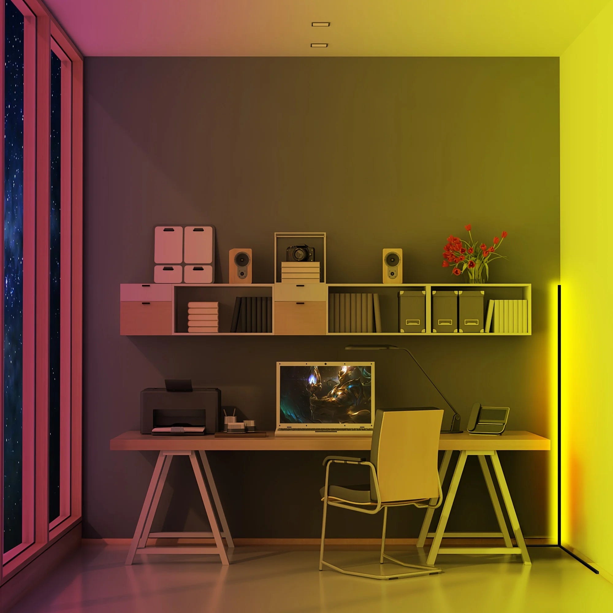 Corner Floor Lamp