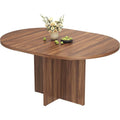 Extendable Round to Oval Dining Table