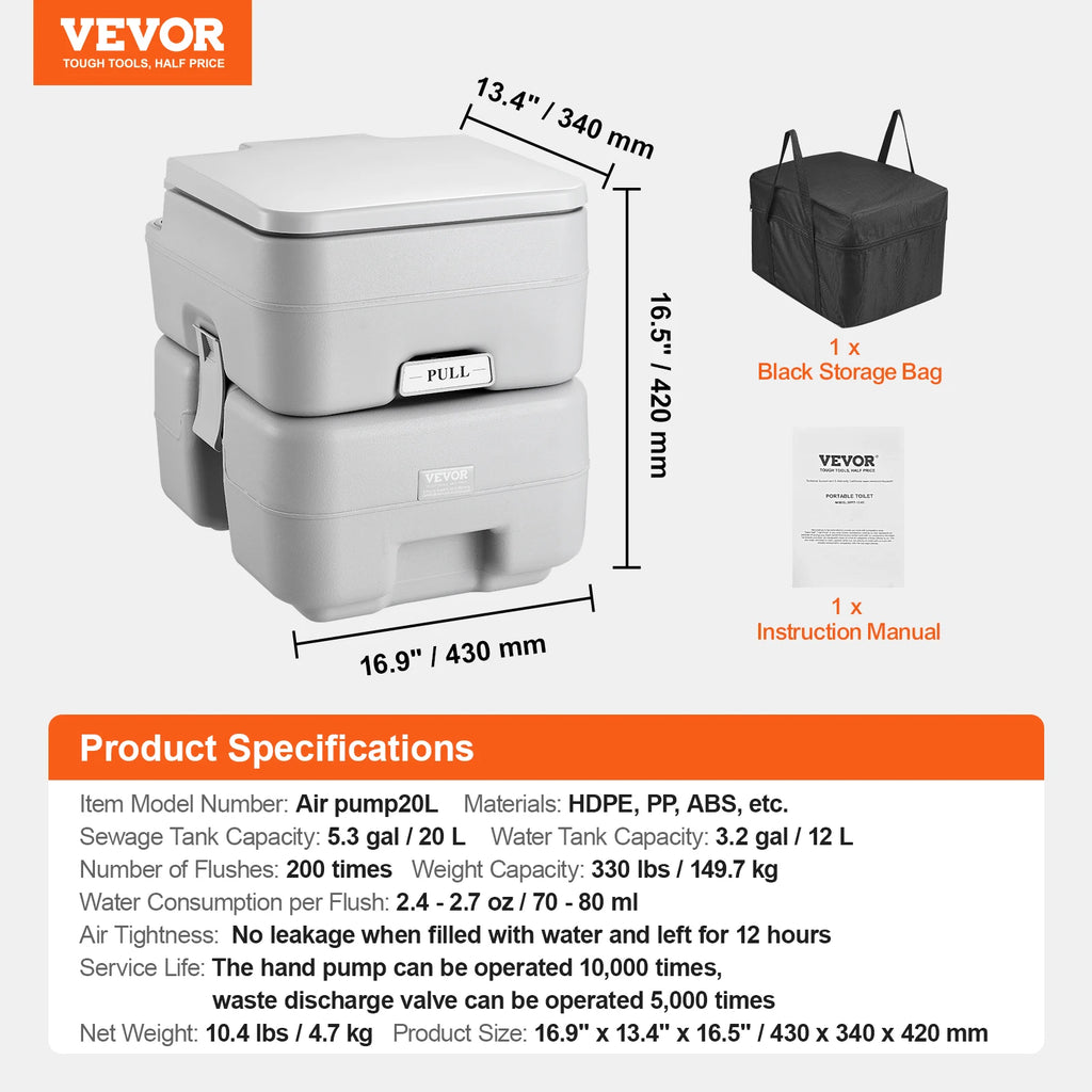 Portable Toilet for Camping Porta Potty