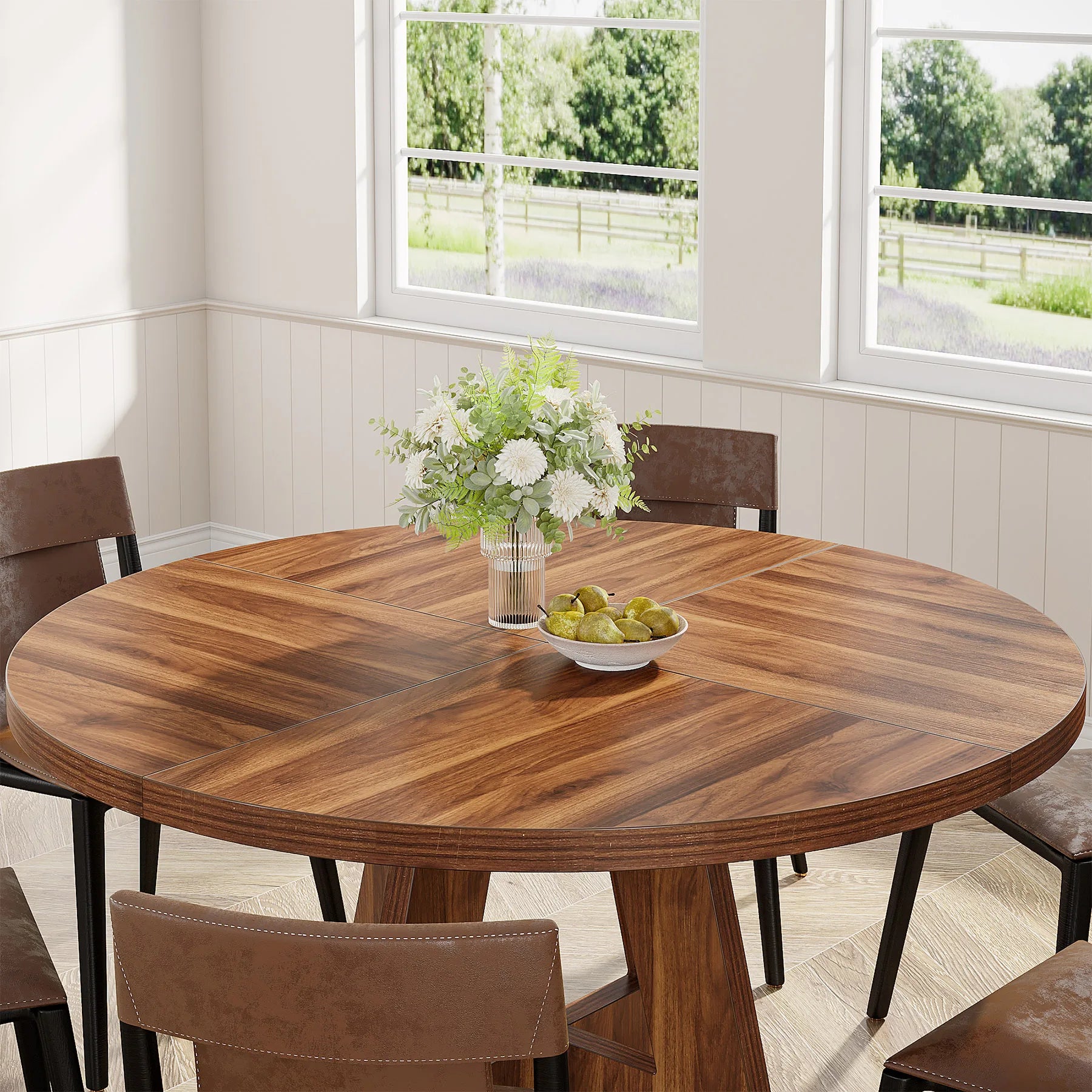 Round Dining Table for 4