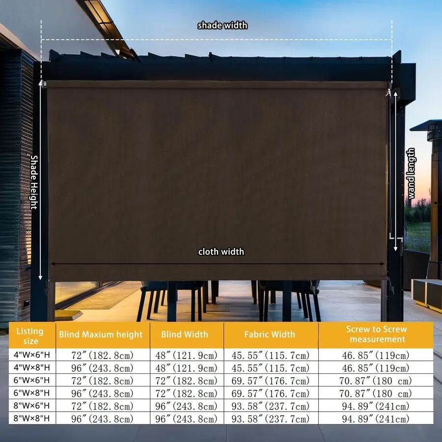 Outdoor Roller Shades