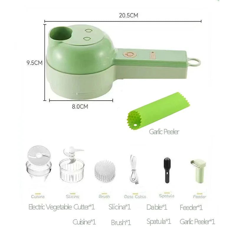 4 in 1 Handheld Electric Vegetable Cutter