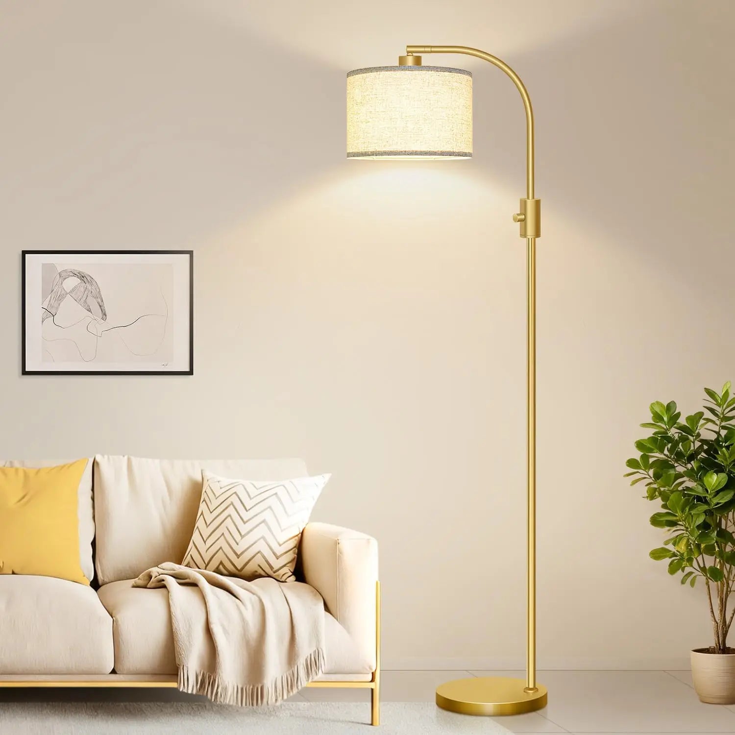 Modern Arc Dimmable Floor Lamp
