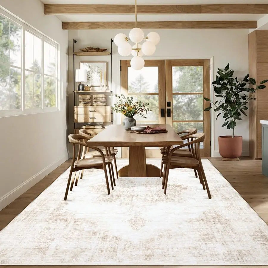 Vintage Large Washable Living Room Rug