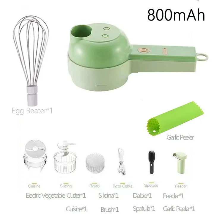 4 in 1 Handheld Electric Vegetable Cutter