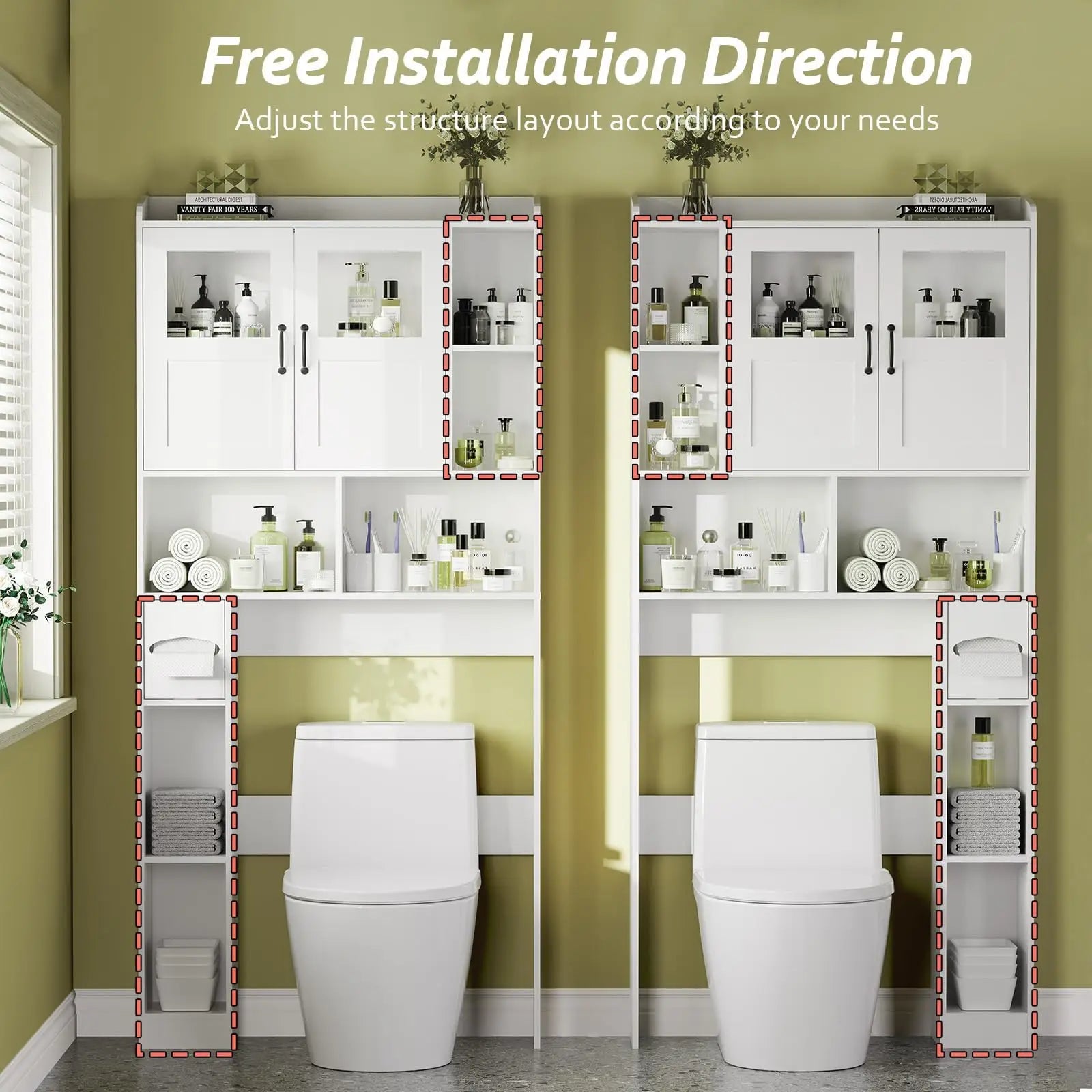 Over Toilet Storage Cabinet