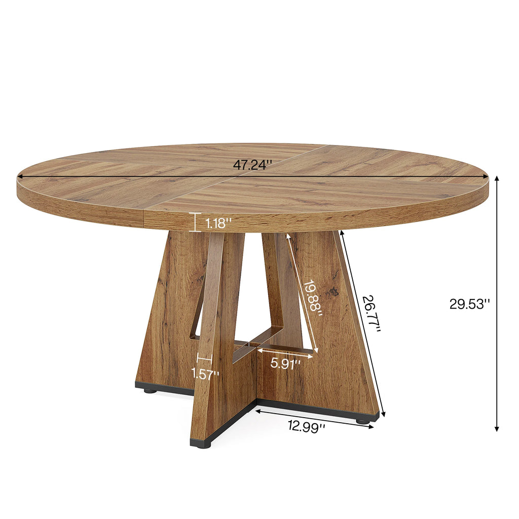 Round Dining Table for 4