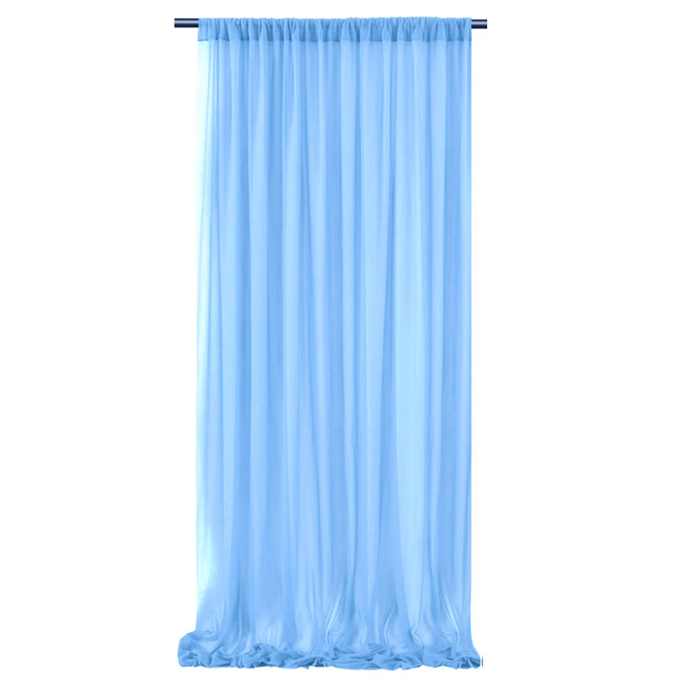 Backdrop Curtains Wrinkle-Free Sheer Chiffon