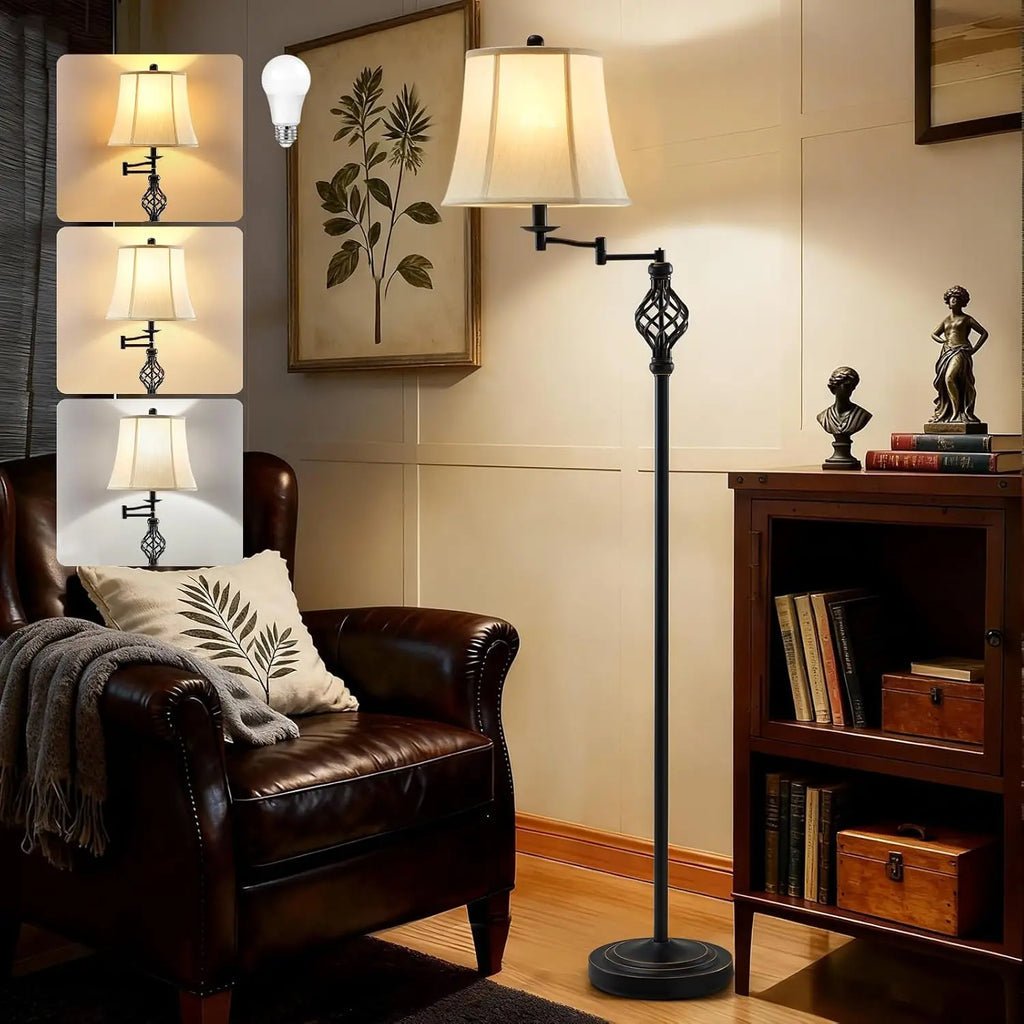 Adjustable Swing Arm Floor Lamp